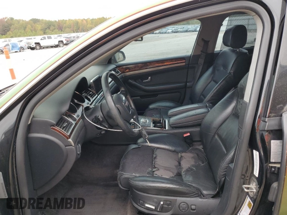 2006 Audi A8 4.2L with VIN WAUML44E46N015129, listed as a Copart auction lot 77796314 with 170,162 mi miles and Salvage title. Bid and sale history available at DreamBid. Image 7.