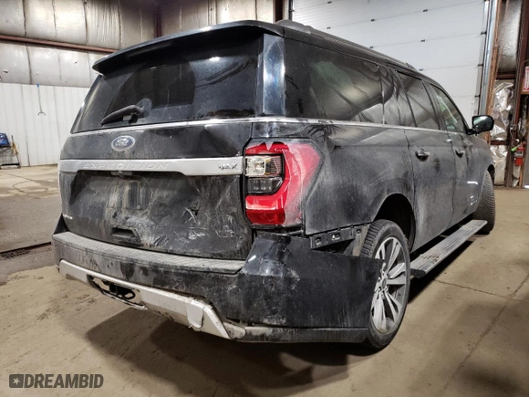 2020 Ford Expedition Max Platinum with VIN 1FMJK1MT0LEA95607, listed as a Copart auction lot 55231324 with 59,241 mi miles and Non Repairable. Bid and sale history available at carsss.com. Image 3.