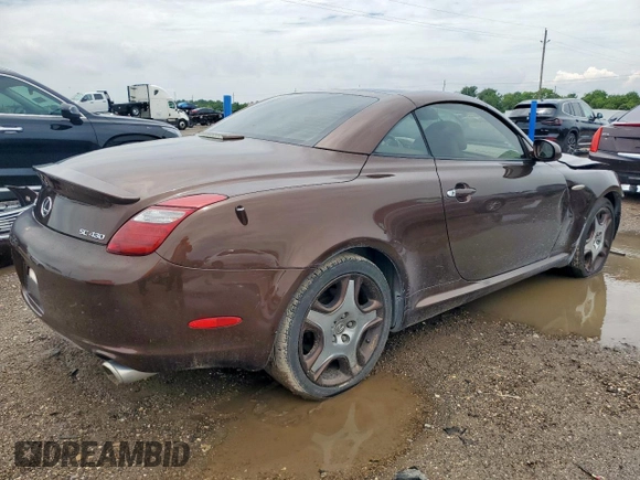2006 Lexus SC 430 z VIN JTHFN48Y669001119, wystawiony jako Copart lot #58327505 z przebiegiem 76 854 mil mil oraz Szkoda całkowita • Salvage title. Historia ofert i sprzedaży dostępna na DreamBid. Obrazek 3.