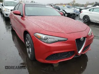 2018 Alfa Romeo Giulia Ti Sport with VIN ZARFAEEN5J7579896, listed as a Copart auction lot 64442182 with 53,633 mi miles. Bid and sale history available at carsss.com. Image 1.