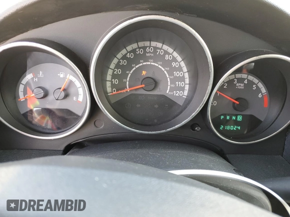 2009 Dodge Caliber SXT with VIN 1B3HB48AX9D157186, listed as a Copart auction lot 52892065 with 218,024 mi miles and Salvage Title. Bid and sale history available at carsss.com. Image 9.