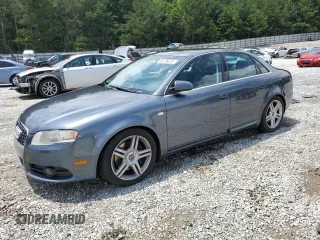 2008 Audi A4 2.0T with VIN WAUDF78E28A033660, listed as a Copart auction lot 60736675 with 259,207 mi miles and Salvage title. Bid and sale history available at DreamBid. Image 1.
