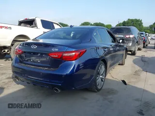 2024 Infiniti Q50 Sensory with VIN JN1EV7CP8RM601738, listed as a IAAI auction lot 42068560 with 10,154 mi miles and . Bid and sale history available at DreamBid. Image 4.