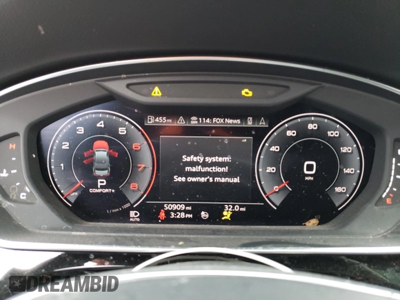 2020 Audi A8 L with VIN WAU8EAF85LN012690, listed as a Copart auction lot 44290193 with 50,909 mi miles. Bid and sale history available at carsss.com. Image 9.