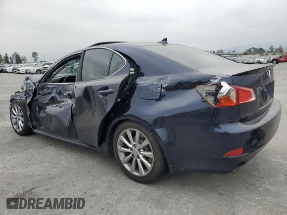 2010 Lexus IS 250 with VIN JTHBF5C21A5111287, listed as a Copart auction lot 53585745 with 158,516 mi miles and Salvage title. Bid and sale history available at DreamBid. Image 2.