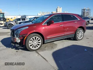 2017 Cadillac XT5 Platinum AWD with VIN 1GYKNFRS5HZ111467, listed as a Copart auction lot 46302785 with 132,029 mi miles and Salvage Title. Bid and sale history available at carsss.com. Image 1.