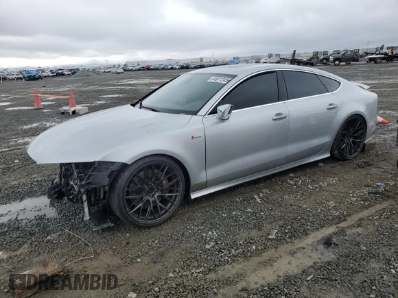 2012 Audi A7 3.0 Prestige with VIN WAUSGAFC1CN017664, listed as a Copart auction lot 44641245 with 160,746 mi miles and Salvage Title. Bid and sale history available at carsss.com. Image 1.