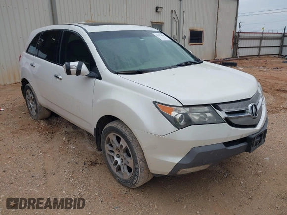 2007 Acura MDX with VIN 2HNYD282X7H512437, listed as a IAAI auction lot 42172436 with 445,273 mi miles. Bid and sale history available at carsss.com. Image 1.