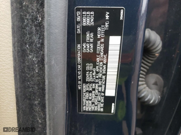 2014 Volvo XC90 with VIN YV4952CZ4E1682801, listed as a Copart auction lot 82223284 with NaN miles and Salvage Title. Bid and sale history available at carsss.com. Image 13.