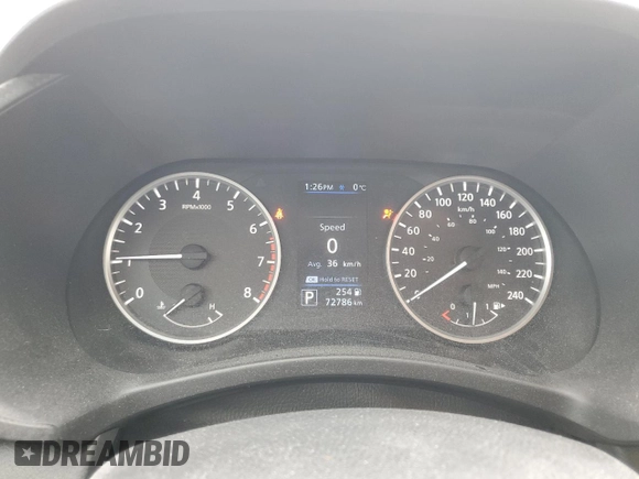 2021 Nissan Sentra S with VIN 3N1AB8BVXMY202784, listed as a Copart auction lot 52114245 with 72,786 mi miles and Salvage Title. Bid and sale history available at DreamBid. Image 9.