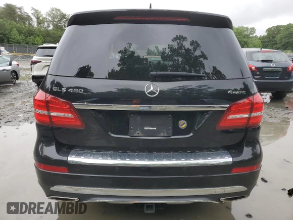2018 Mercedes-Benz GLS 450 with VIN 4JGDF6EE8JB170616, listed as a Copart auction lot 58005315 with 128,859 mi miles and Salvage title. Bid and sale history available at DreamBid. Image 6.
