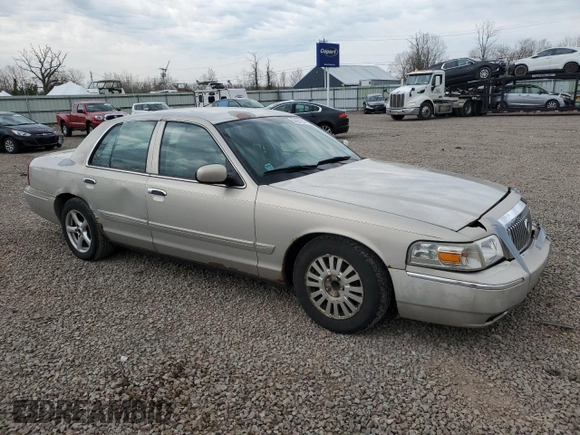 2007 Mercury Grand Marquis LS Premium with VIN 2MEFM75W77X600156, listed as a Copart auction lot 54351185 with 96,776 mi miles and Salvage Title. Bid and sale history available at DreamBid. Image 4.