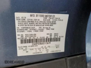2018 Ford Taurus SEL with VIN 1FAHP2E86JG113619, listed as a Copart auction lot 45817945 with 120,650 mi miles and Salvage Title. Bid and sale history available at DreamBid. Image 12.