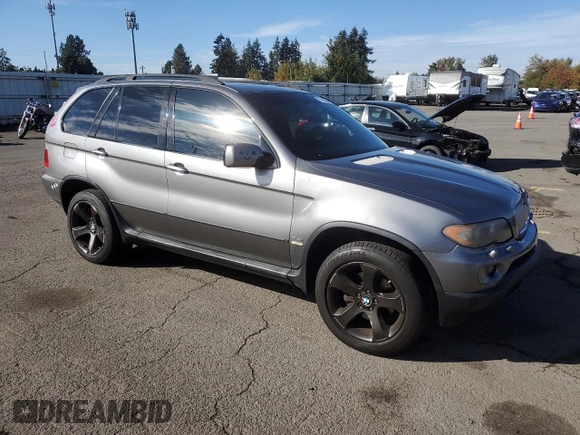2005 BMW X5 4.4i with VIN 5UXFB53575LV16692, listed as a Copart auction lot 77866544 with 153,963 mi miles and Clean Title. Bid and sale history available at carsss.com. Image 4.