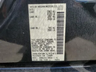 2022 Nissan Altima SV z VIN 1N4BL4DV1NN324345, wystawiony jako Copart lot #51815835 z przebiegiem 51 966 mil mil oraz Szkoda całkowita • Salvage title. Historia ofert i sprzedaży dostępna na DreamBid. Obrazek 14.