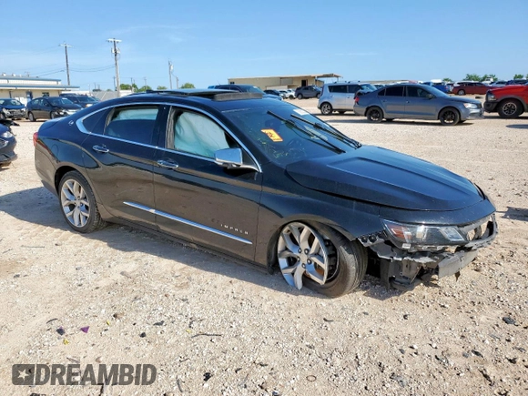 2017 Chevrolet Impala Premier with VIN 2G1145S32H9131776, listed as a Copart auction lot 58632535 with Not provided miles and Salvage title. Bid and sale history available at DreamBid. Image 4.
