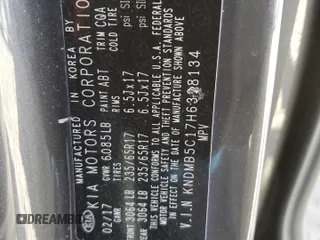 2017 Kia Sedona LX with VIN KNDMB5C17H6328134, listed as a Copart auction lot 49060775 with 145,592 mi miles and Salvage Title. Bid and sale history available at DreamBid. Image 13.
