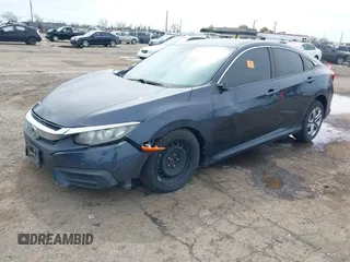 2016 Honda Civic Sedan LX with VIN 19XFC2F55GE222468, listed as a IAAI auction lot 41834508 with 1 mi miles. Bid and sale history available at carsss.com. Image 2.