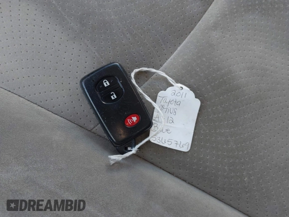 2011 Toyota Prius I with VIN JTDKN3DU1B1410358, listed as a IAAI auction lot 42244411 with 178,955 mi miles and . Bid and sale history available at DreamBid. Image 11.