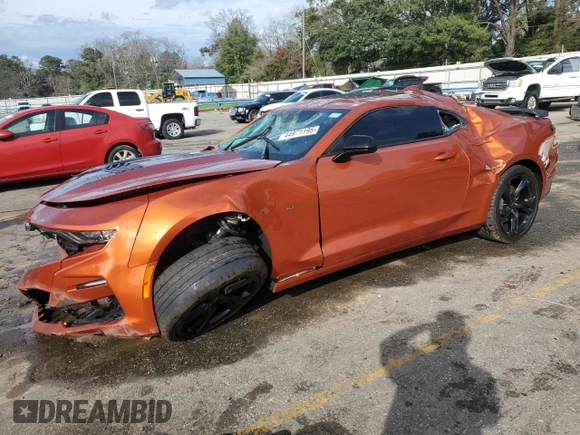 2022 Chevrolet Camaro LT1 with VIN 1G1FF1R74N0127946, listed as a Copart auction lot 44971195 with 9,442 mi miles and Salvage Title. Bid and sale history available at carsss.com. Image 1.