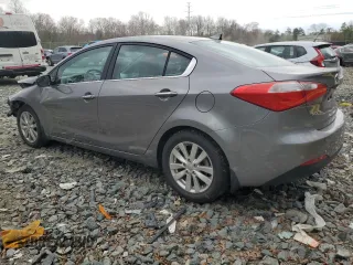 2014 Kia Forte EX with VIN KNAFX4A87E5199900, listed as a Copart auction lot 50090555 with 110,919 mi miles and Salvage Title. Bid and sale history available at carsss.com. Image 2.