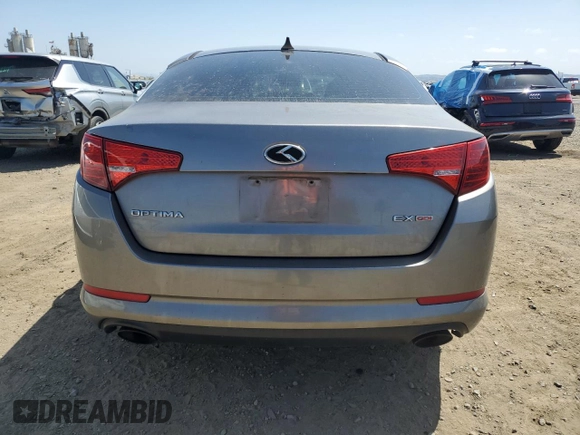 2013 Kia Optima EX with VIN 5XXGN4A71DG200960, listed as a Copart auction lot 54075465 with 138,849 mi miles and Clean Title. Bid and sale history available at carsss.com. Image 6.