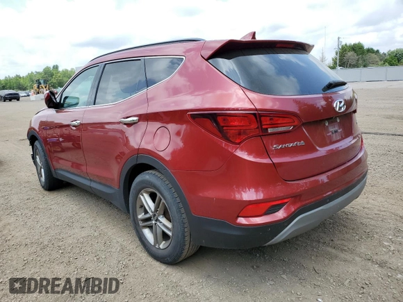 2018 Hyundai Santa Fe 2.4L with VIN 5XYZU3LBXJG545614, listed as a Copart auction lot 60293875 with 306,182 mi miles and Salvage title. Bid and sale history available at DreamBid. Image 2.