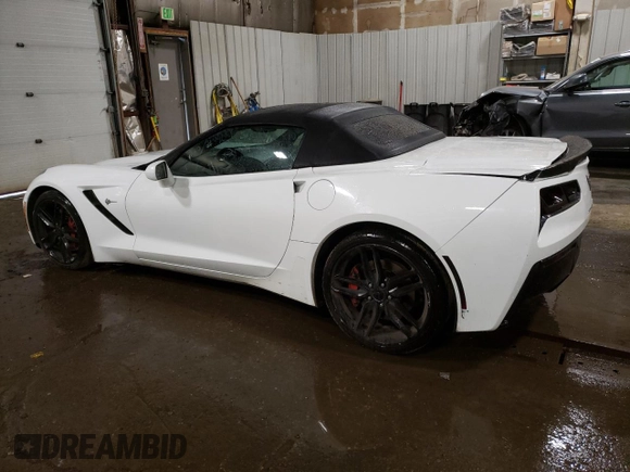2014 Chevrolet Corvette Z51 1LT with VIN 1G1YH3D75E5125020, listed as a Copart auction lot 62098074 with 63,835 mi miles and Non Repairable. Bid and sale history available at carsss.com. Image 2.
