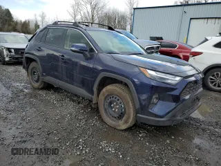 2024 Toyota RAV4 Hybrid XLE Premium with VIN JTMB6RFV4RD151024, listed as a Copart auction lot 46646405 with 3,310 mi miles and Salvage Title. Bid and sale history available at DreamBid. Image 4.