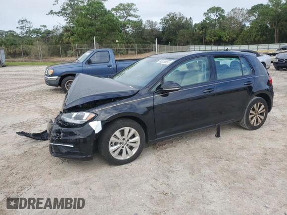 2021 Volkswagen Golf TSI z VIN 3VWG57AU2MM007509, wystawiony jako Copart lot #80248024 z przebiegiem 19 278 mil mil oraz Nie do naprawy • Non repairable. Historia ofert i sprzedaży dostępna na DreamBid. Obrazek 1.