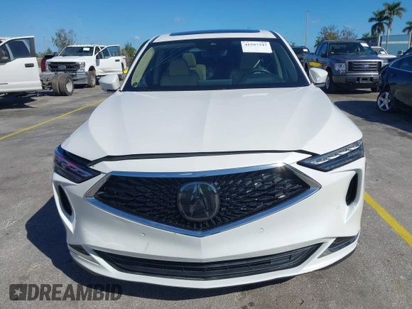 2023 Acura MDX w/Technology Package with VIN 5J8YD9H49PL005534, listed as a IAAI auction lot 41597347 with 14,950 mi miles. Bid and sale history available at carsss.com. Image 12.
