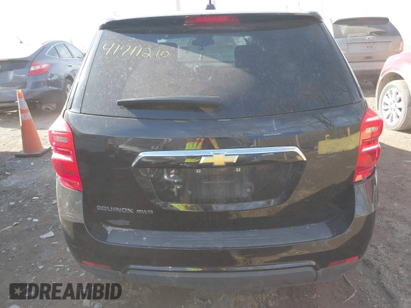 2017 Chevrolet Equinox LS with VIN 2GNFLEEK1H6335206, listed as a IAAI auction lot 41711210 with 99,945 mi miles. Bid and sale history available at carsss.com. Image 16.
