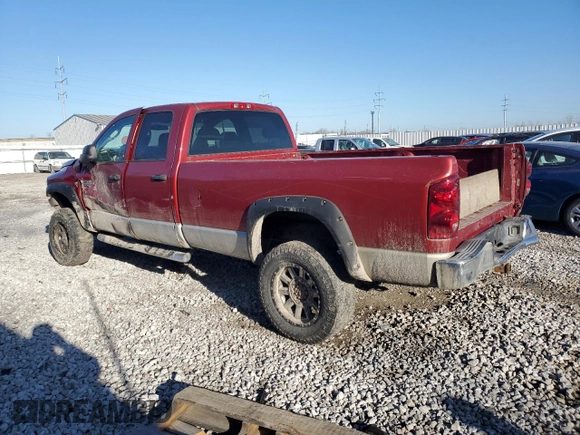 2007 Dodge Ram 2500 SLT with VIN 3D7KS28C87G723054, listed as a Copart auction lot 47220295 with 262,086 mi miles and Salvage Title. Bid and sale history available at carsss.com. Image 2.