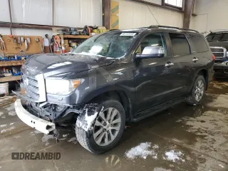 2011 Toyota Sequoia Limited with VIN 5TDJY5G18BS043025, listed as a Copart auction lot 86732534 with 199,813 mi miles and Salvage Title. Bid and sale history available at carsss.com. Image 1.