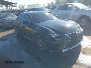 2016 Lexus RC 350 with VIN JTHHE5BC5G5012889, listed as a IAAI auction lot 41457032 with 105,620 mi miles. Bid and sale history available at carsss.com. Image 1.