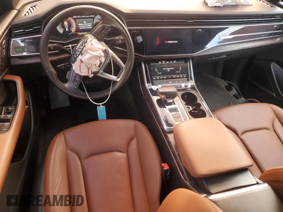 2019 Audi Q8 Premium Plus with VIN WA1BVAF10KD020691, listed as a Copart auction lot 55445995 with 144,154 mi miles and Non repairable. Bid and sale history available at DreamBid. Image 8.