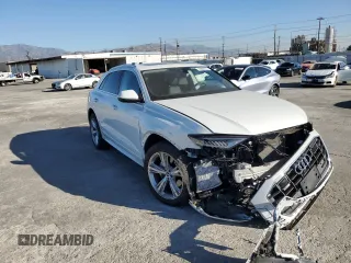 2023 Audi Q8 Premium Plus with VIN WA1BVBF14PD005012, listed as a Copart auction lot 79888553 with 10,092 mi miles and . Bid and sale history available at DreamBid. Image 4.