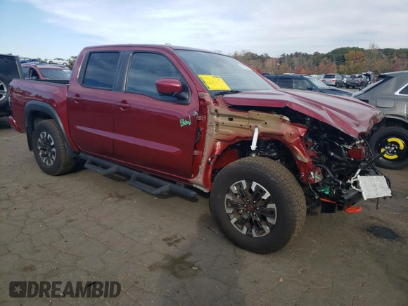 2023 Nissan Frontier SV z VIN 1N6ED1EK6PN638144, wystawiony jako Copart lot #76092204 z przebiegiem 6 523 mil mil oraz Szkoda całkowita • Salvage title. Historia ofert i sprzedaży dostępna na DreamBid. Obrazek 4.