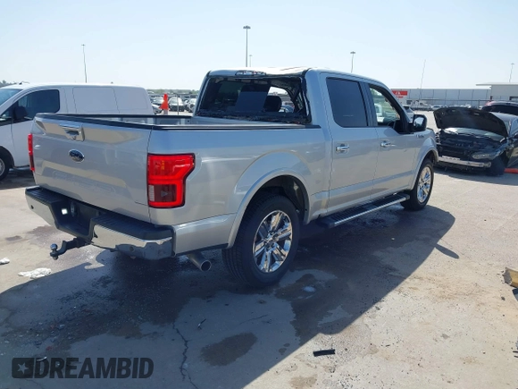 2018 Ford F-150 XL with VIN 1FTEW1C58JKC21417, listed as a IAAI auction lot 41776595 with 91,966 mi miles. Bid and sale history available at carsss.com. Image 4.