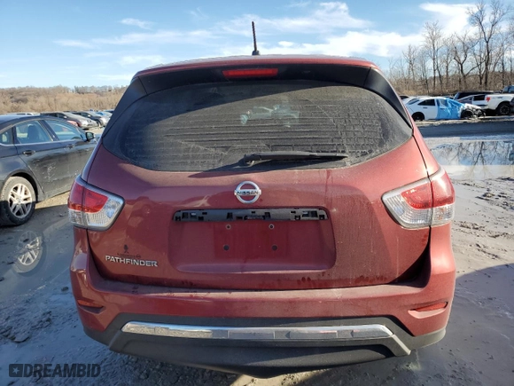 2014 Nissan Pathfinder S with VIN 5N1AR2MN6EC664882, listed as a Copart auction lot 42827975 with 174,013 mi miles and Salvage Title. Bid and sale history available at carsss.com. Image 6.