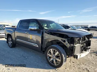 2023 Toyota Tundra Capstone Hybrid with VIN 5TFVC5DB1PX035587, listed as a Copart auction lot 87894665 with 3,056 mi miles and Salvage title. Bid and sale history available at DreamBid. Image 4.