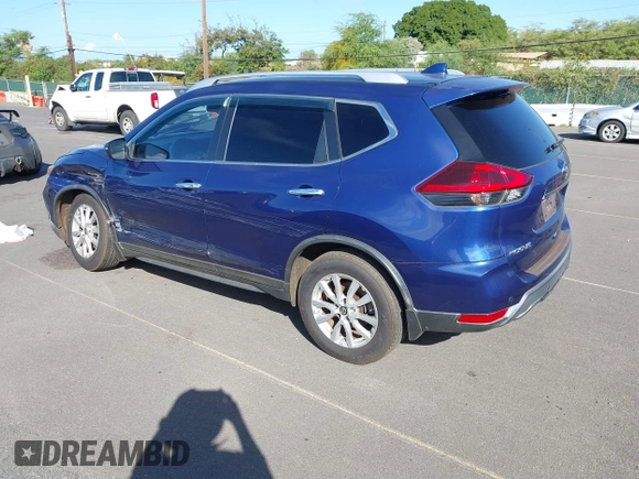 2019 Nissan Rogue SV with VIN KNMAT2MT7KP522209, listed as a IAAI auction lot 41481204 with 54,658 mi miles. Bid and sale history available at carsss.com. Image 3.