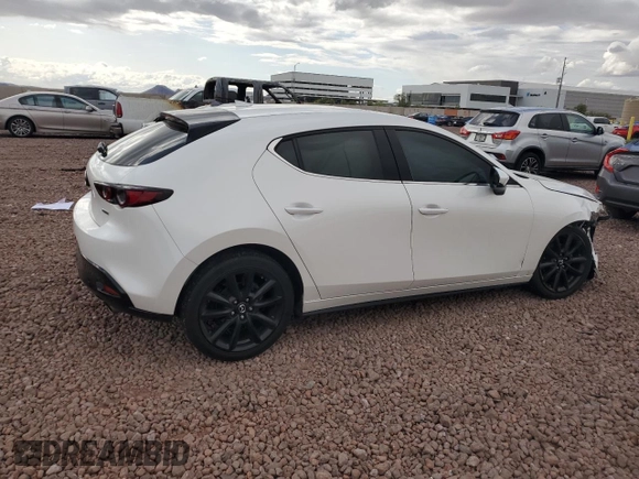 2020 Mazda 3 Premium Package with VIN JM1BPANM5L1174408, listed as a Copart auction lot 51709595 with 48,348 mi miles and Salvage Title. Bid and sale history available at carsss.com. Image 3.