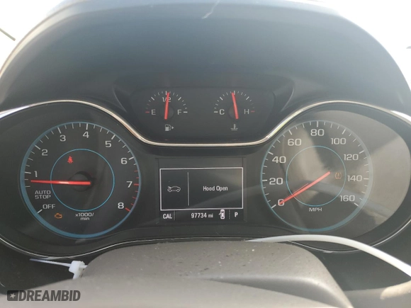 2016 Chevrolet Cruze LT with VIN 1G1BE5SM4G7238595, listed as a Copart auction lot 49123575 with 97,734 mi miles and Salvage Title. Bid and sale history available at carsss.com. Image 9.