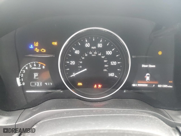 2022 Honda HR-V EX-L with VIN 3CZRU6H76NM750078, listed as a Copart auction lot 48754305 with 21,385 mi miles and Salvage Title. Bid and sale history available at carsss.com. Image 9.