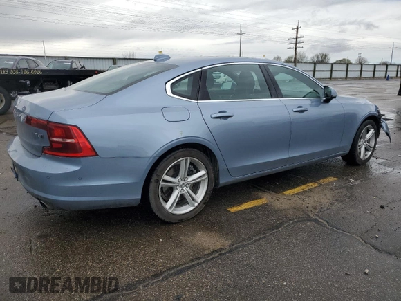 2018 Volvo S90 Momentum with VIN LVY982MK6JP022173, listed as a Copart auction lot 51454185 with 73,872 mi miles and Salvage Title. Bid and sale history available at carsss.com. Image 3.