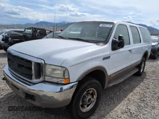2002 Ford Excursion Limited z VIN 1FMNU43SX2EB16922, wystawiony jako Copart lot #58622715 z przebiegiem Nie podano mil oraz Czysty tytuł • Clean title. Historia ofert i sprzedaży dostępna na DreamBid. Obrazek 1.