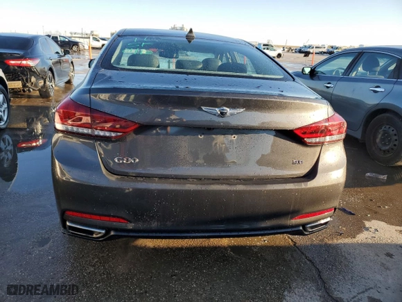 2017 Genesis G80 3.8L with VIN KMHGN4JEXHU194277, listed as a Copart auction lot 89113925 with 55,519 mi miles and Salvage Title. Bid and sale history available at carsss.com. Image 6.