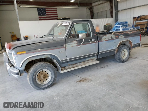 1986 Ford F-150 with VIN 1FTEF14NXGPB18719, listed as a Copart auction lot 56383625 with 16,249 mi miles and Salvage title. Bid and sale history available at DreamBid. Image 1.
