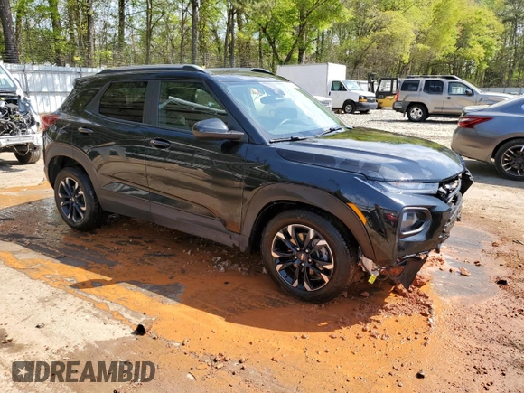 2021 Chevrolet TrailBlazer LT with VIN KL79MPS25MB166797, listed as a Copart auction lot 49880154 with 58,439 mi miles and . Bid and sale history available at DreamBid. Image 4.
